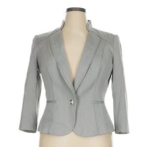 White House Black Market Light Gray Blazer Jacket | Size 4